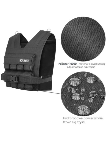 Kamizelka treningowa z obciążeniem 16kg cordura hms kto16