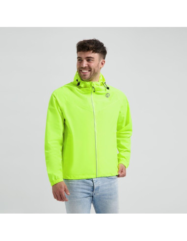 Rogelli kurtka na deszcz unisex core fluor s