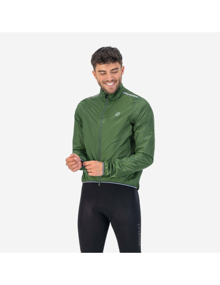 Rogelli kurtka p. deszczowa essential zielona 3xl