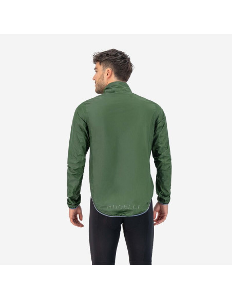 Rogelli kurtka p. deszczowa essential zielona 3xl