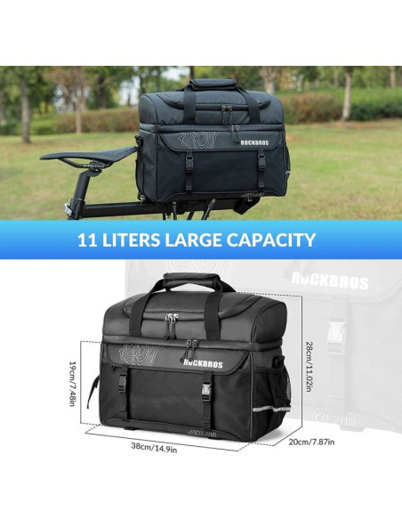 Rockbros torba rowerowa izolacyjna na bagażnik 11l