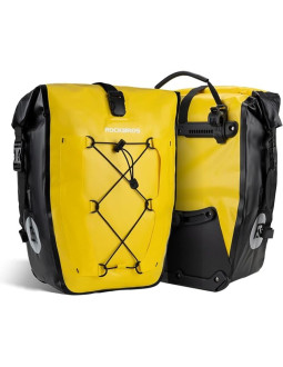 Rockbros torba na bagażnik wodoodporna żółta