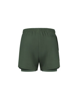 Rogelli spodenki 2w1 essential zielone xl 2