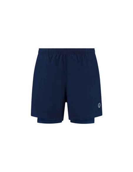 Rogelli spodenki 2w1 essential niebieskie s