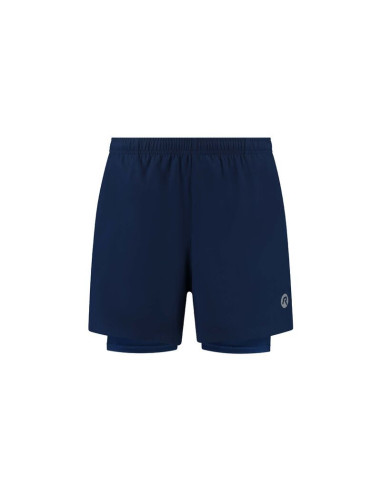 Rogelli spodenki 2w1 essential niebieskie xl