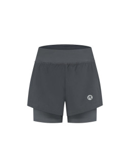 Rogelli spodenki damskie 2w1 essential szare 2xl