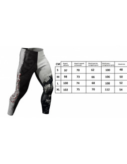 Leginsy długie męskie mfc dark side "warrior" 2