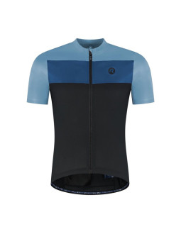 Rogelli koszulka core block niebiesko-czarna 2xl