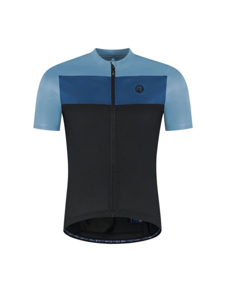 Rogelli koszulka core block niebiesko-czarna 2xl
