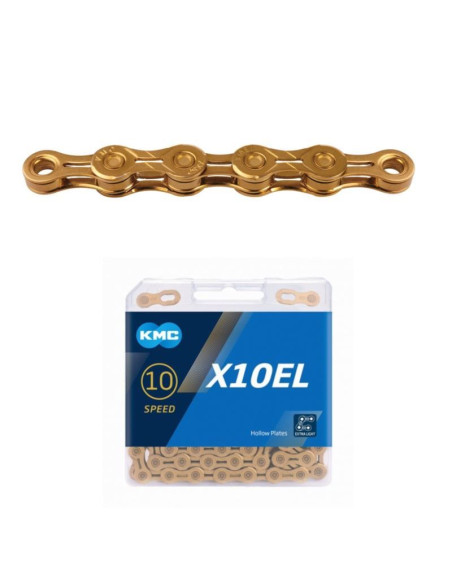 Kmc łańcuch x10 el 114 ogniw złoty box