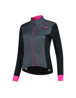 Rogelli kurtka damska contenta szaro-różowa xs