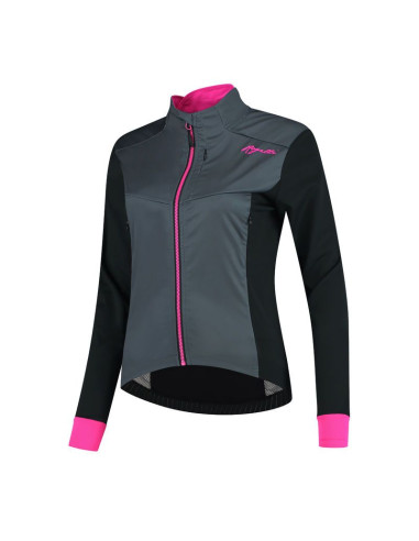 Rogelli kurtka damska contenta szaro-różowa xs