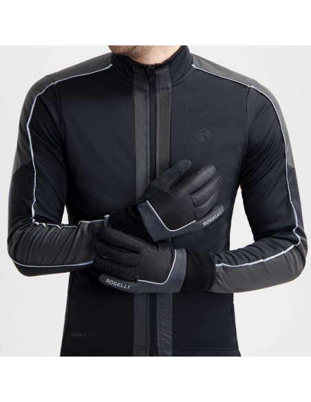 Rogelli rękawiczki zimowe essential hivis cza m