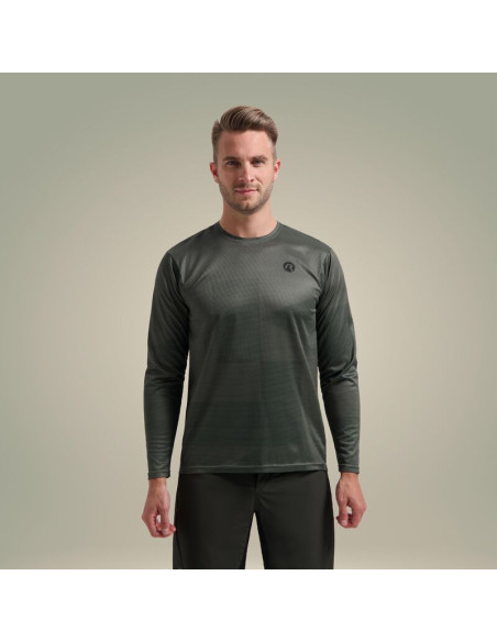 Rogelli koszulka dł.rękaw mtb advntr zielona 3xl