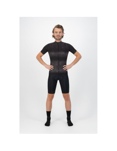 Rogelli koszulka męska tie dye czarno-szara m