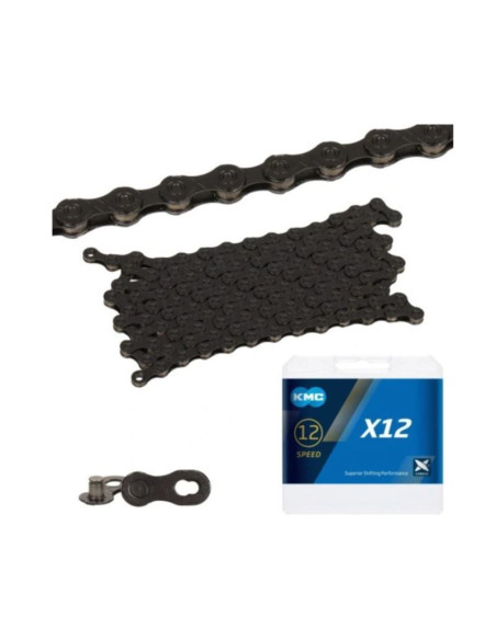 Kmc łańcuch x12 126 ogniw tech czarny box
