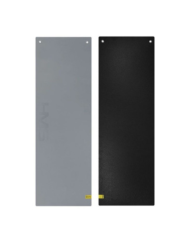 Mata fitness klubowa z otworami hms mfk03 szaro-czarna