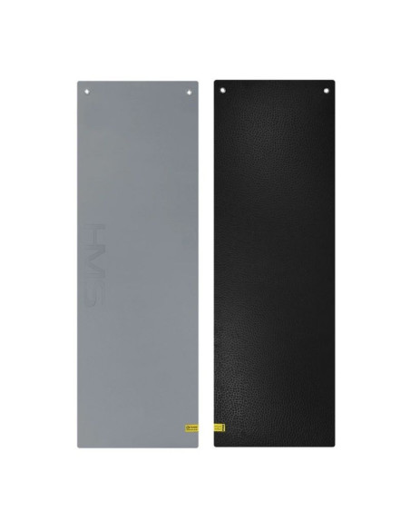 Mata fitness klubowa z otworami hms mfk03 szaro-czarna