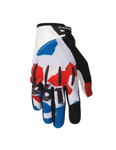 661 rękawice evo ii biało czerwono niebieskie xl