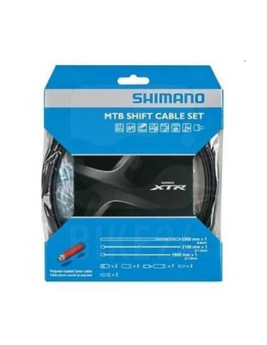 Shimano zestaw linek i pancerzy mtb polimer xtr