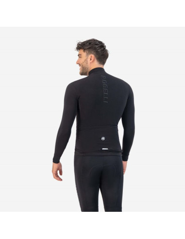 Rogelli koszulka dł. rękaw distance czarna m