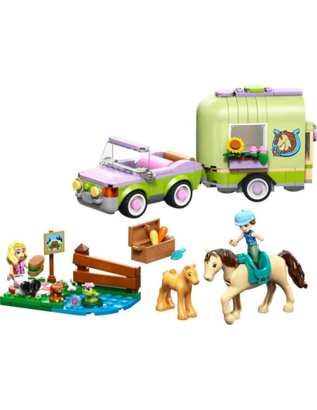 Lego friends 42695 przyczepa do przewozu źrebaków