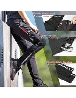 Rockbros męskie spodnie rowerowe czarne xl 2