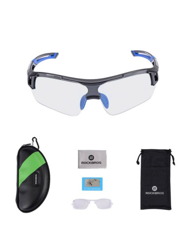 Rockbros okulary sportowe black/blue 10111