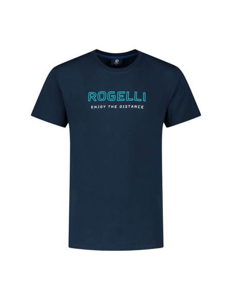 Rogelli t-shirt męski logo granatowy l