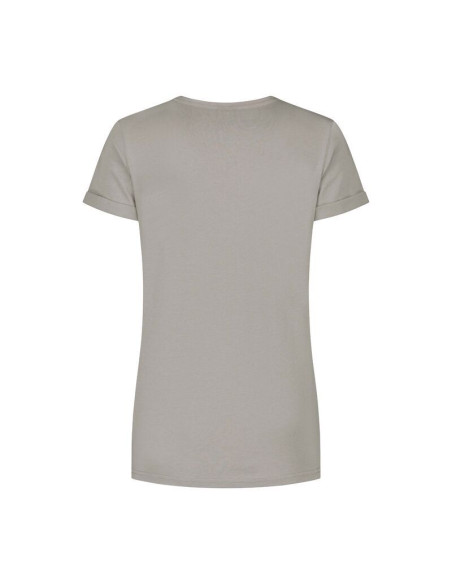 Rogelli t-shirt damski logo beżowy s