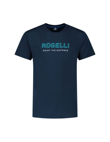 Rogelli t-shirt męski logo granatowy m