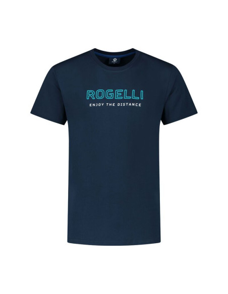 Rogelli t-shirt męski logo granatowy m