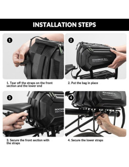 Rockbros torba na bagażnik rowerowy 9l 2