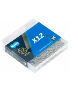 Kmc łańcuch x12 126 ogniw srebrny box
