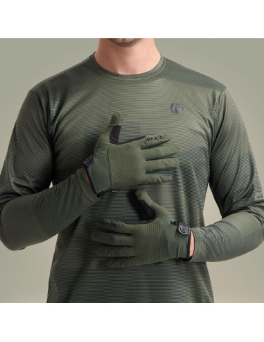Rogelli rękawiczki mtb advntr gel zielone 2xl