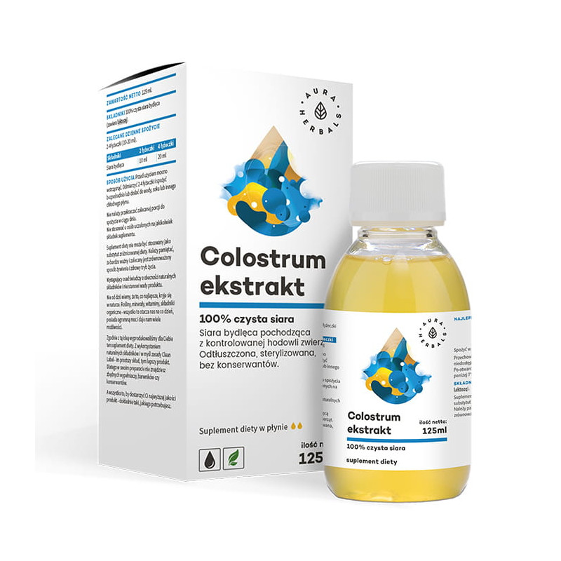 Colostrum Ekstrakt 100% czysta siara bydlęca, płyn (125 ml)