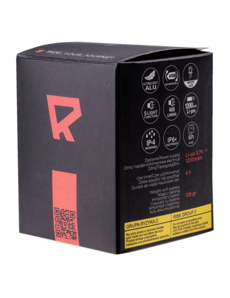 Lampka rowerowa oświetlenie wall-e