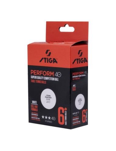 Piłeczki do tenisa stołowego stiga ball perform star 6-pack