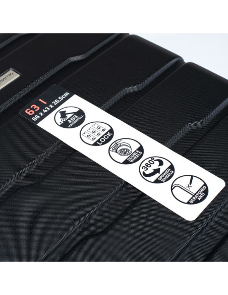 Walizka martes twarda szumen 63