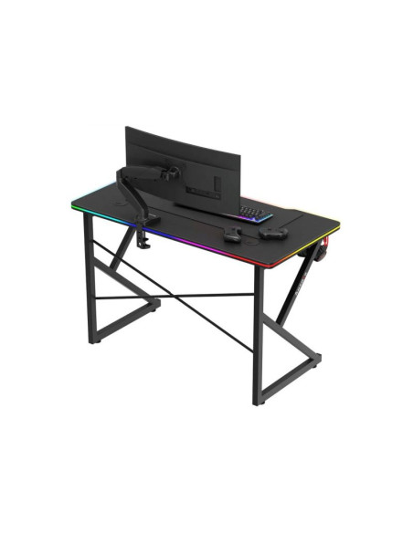 Biurko gamingowe huzaro hero 1.7 rgb black