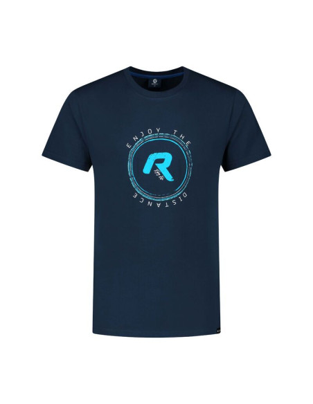 Rogelli t-shirt męski graphic granatowy m