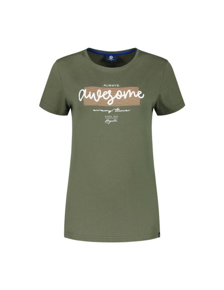 Rogelli t-shirt damski graphic zielony xl