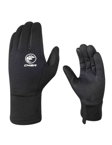 Chiba rękawiczki polarfleece czarne m