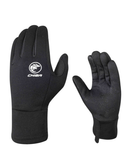 Chiba rękawiczki polarfleece czarne l