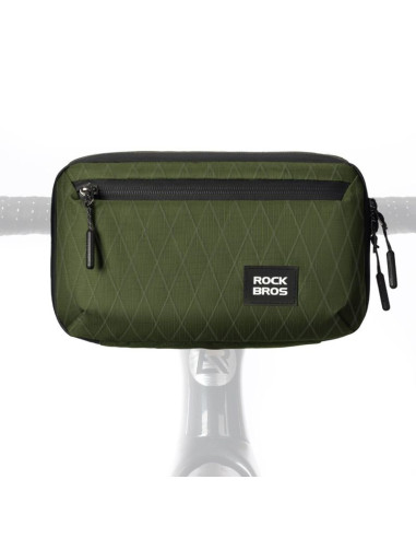 Rockbros torba na kierownicę rowerową 2,1l zielona