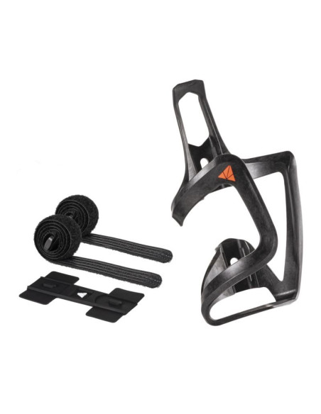 Granite carbon koszyk na bidon z paskami aux