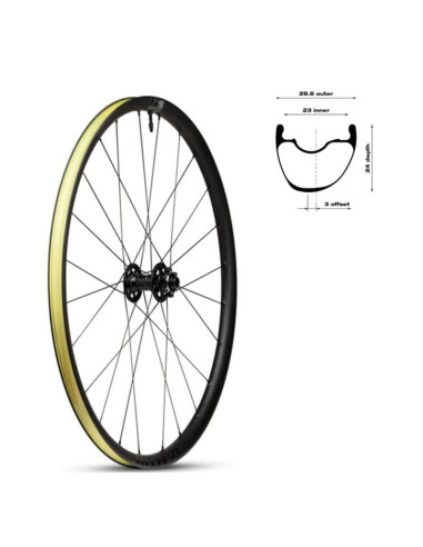 Wtb koło czr i23x700 przód 100x12 24 6 śrub