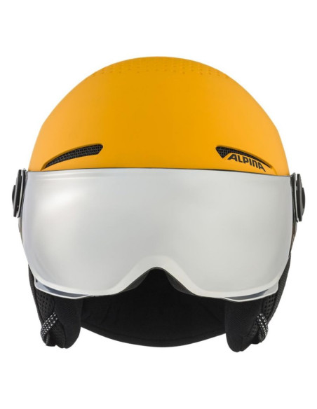Kask zimowy alpina zupo visor q-lite burned-yell. matt 51-55