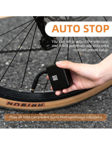 Rockbros pompka elektryczna mini as1 pro 120 psi