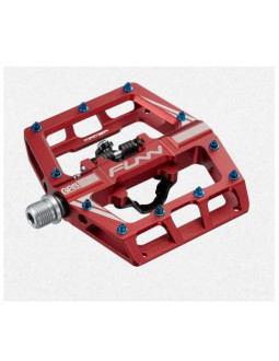 Funn pedały mamba jednostronne czerwone